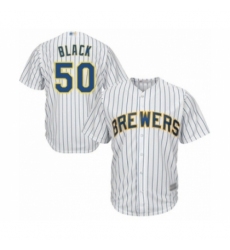Youth Milwaukee Brewers #50 Ray Black Authentic White Alternate Cool Base Baseball Player Jersey Youth Milwaukee Brewers #50 Ray Black Authentic White Alternate Cool Base Baseball Player Jersey