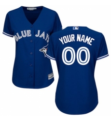 Women's Toronto Blue Jays Majestic Royal Alternate Cool Base Custom Jersey