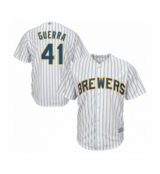 Youth Milwaukee Brewers #41 Junior Guerra Authentic White Alternate Cool Base Baseball Player Jersey Youth Milwaukee Brewers #41 Junior Guerra Authentic White Alternate Cool Base Baseball Player Jersey