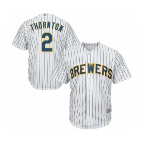 Youth Milwaukee Brewers #2 Trent Grisham Authentic White Alternate Cool Base Baseball Player Jersey Youth Milwaukee Brewers #2 Trent Grisham Authentic White Alternate Cool Base Baseball Player Jersey