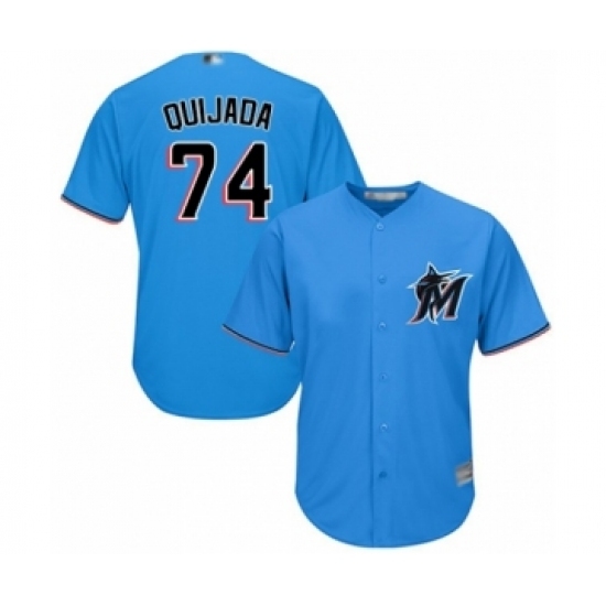 Youth Miami Marlins #74 Jose Quijada Authentic Blue Alternate 1 Cool Base Baseball Player Jersey Youth Miami Marlins #74 Jose Quijada Authentic Blue Alternate 1 Cool Base Baseball Player Jersey