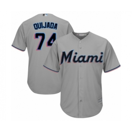 Youth Miami Marlins #74 Jose Quijada Authentic Grey Road Cool Base Baseball Player Jersey Youth Miami Marlins #74 Jose Quijada Authentic Grey Road Cool Base Baseball Player Jersey