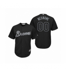 Atlanta Braves Custom Black 2019 Players Weekend Nickname Replica Jersey