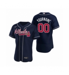 Men's Atlanta Braves Custom Nike Navy Authentic 2020 Alternate Jerseys