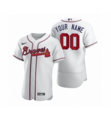 Men's Atlanta Braves Custom Nike White 2020 Authentic Jersey