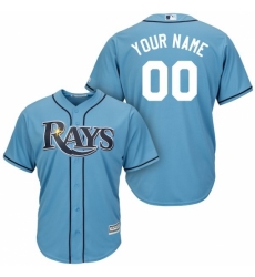 Men's Tampa Bay Rays Majestic Light Blue Cool Base Custom Jersey