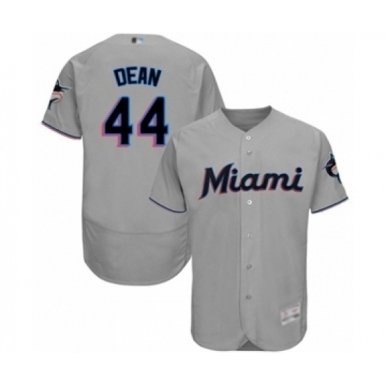 Men's Miami Marlins #44 Austin Dean Grey Road Flex Base Authentic Collection Baseball Player Jersey Men's Miami Marlins #44 Austin Dean Grey Road Flex Base Authentic Collection Baseball Player Jersey