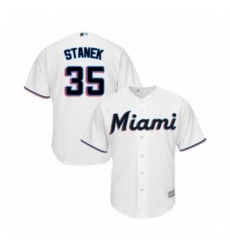 Youth Miami Marlins #35 Ryne Stanek Authentic White Home Cool Base Baseball Player Jersey Youth Miami Marlins #35 Ryne Stanek Authentic White Home Cool Base Baseball Player Jersey