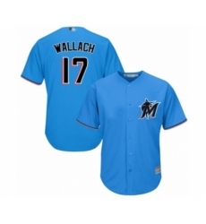Youth Miami Marlins #17 Chad Wallach Authentic Blue Alternate 1 Cool Base Baseball Player Jersey Youth Miami Marlins #17 Chad Wallach Authentic Blue Alternate 1 Cool Base Baseball Player Jersey