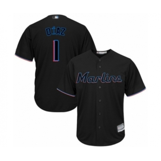 Youth Miami Marlins #1 Isan Diaz Authentic Black Alternate 2 Cool Base Baseball Player Jersey Youth Miami Marlins #1 Isan Diaz Authentic Black Alternate 2 Cool Base Baseball Player Jersey