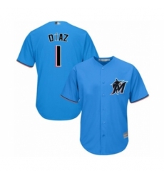 Youth Miami Marlins #1 Isan Diaz Authentic Blue Alternate 1 Cool Base Baseball Player Jersey Youth Miami Marlins #1 Isan Diaz Authentic Blue Alternate 1 Cool Base Baseball Player Jersey