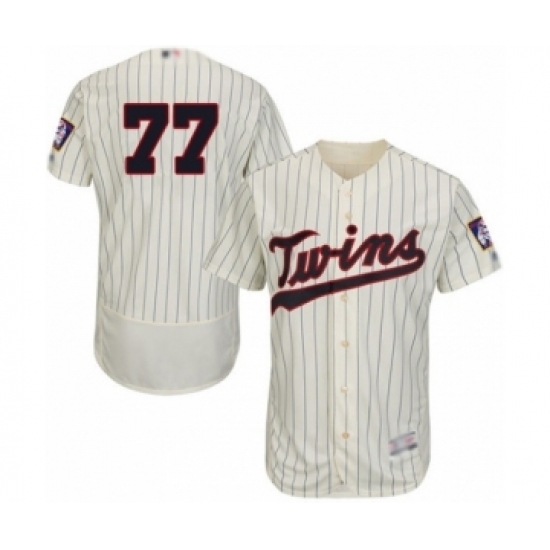 Men's Minnesota Twins #77 Fernando Romero Authentic Cream Alternate Flex Base Authentic Collection Baseball Player Jersey Men's Minnesota Twins #77 Fernando Romero Authentic Cream Alternate Flex Base Authentic Collection Baseball Player Jersey
