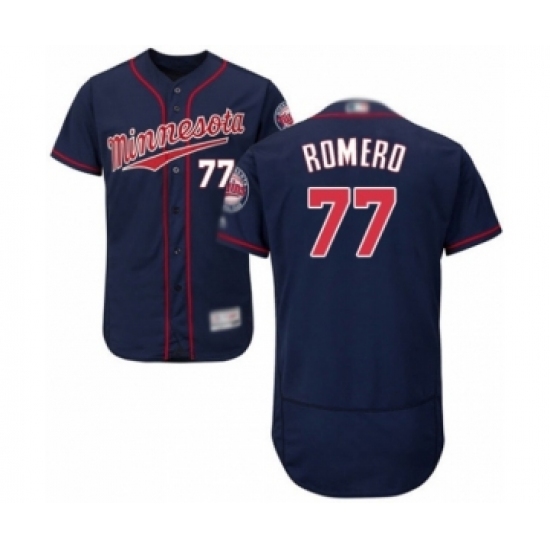 Men's Minnesota Twins #77 Fernando Romero Authentic Navy Blue Alternate Flex Base Authentic Collection Baseball Player Jersey Men's Minnesota Twins #77 Fernando Romero Authentic Navy Blue Alternate Flex Base Authentic Collection Baseball Player Jersey