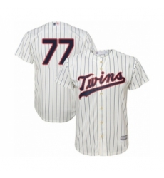 Men's Minnesota Twins #77 Fernando Romero Replica Cream Alternate Cool Base Baseball Player Jersey