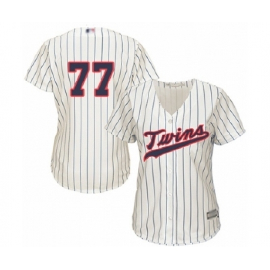 Women's Minnesota Twins #77 Fernando Romero Authentic Cream Alternate Cool Base Baseball Player Jersey Women's Minnesota Twins #77 Fernando Romero Authentic Cream Alternate Cool Base Baseball Player Jersey