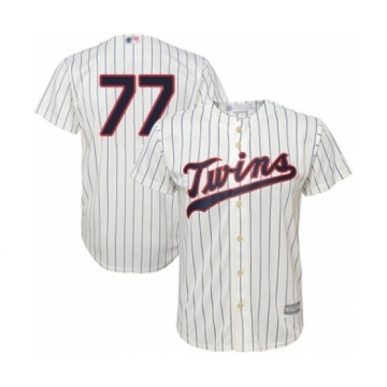 Youth Minnesota Twins #77 Fernando Romero Authentic Cream Alternate Cool Base Baseball Player Jersey Youth Minnesota Twins #77 Fernando Romero Authentic Cream Alternate Cool Base Baseball Player Jersey