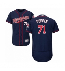 Men's Minnesota Twins #71 Sean Poppen Authentic Navy Blue Alternate Flex Base Authentic Collection Baseball Player Jersey Men's Minnesota Twins #71 Sean Poppen Authentic Navy Blue Alternate Flex Base Authentic Collection Baseball Player Jersey