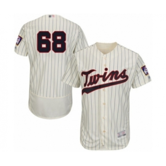 Men's Minnesota Twins #68 Randy Dobnak Authentic Cream Alternate Flex Base Authentic Collection Baseball Player Jersey Men's Minnesota Twins #68 Randy Dobnak Authentic Cream Alternate Flex Base Authentic Collection Baseball Player Jersey