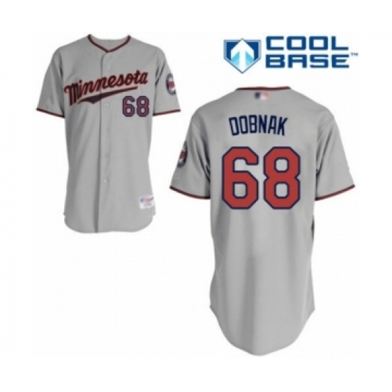 Men's Minnesota Twins #68 Randy Dobnak Authentic Grey Road Cool Base Baseball Player Jersey Men's Minnesota Twins #68 Randy Dobnak Authentic Grey Road Cool Base Baseball Player Jersey