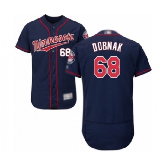 Men's Minnesota Twins #68 Randy Dobnak Authentic Navy Blue Alternate Flex Base Authentic Collection Baseball Player Jersey Men's Minnesota Twins #68 Randy Dobnak Authentic Navy Blue Alternate Flex Base Authentic Collection Baseball Player Jersey