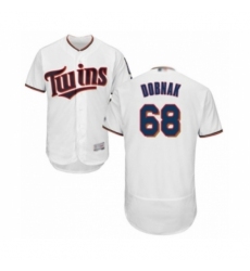 Men's Minnesota Twins #68 Randy Dobnak White Home Flex Base Authentic Collection Baseball Player Jersey Men's Minnesota Twins #68 Randy Dobnak White Home Flex Base Authentic Collection Baseball Player Jersey