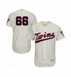 Men's Minnesota Twins #66 Jorge Alcala Authentic Cream Alternate Flex Base Authentic Collection Baseball Player Jersey