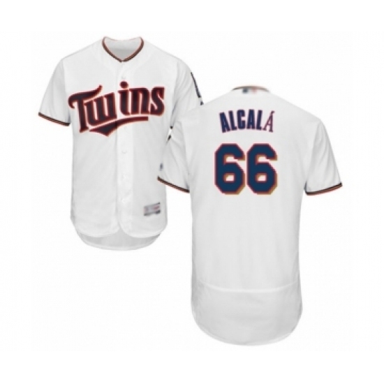 Men's Minnesota Twins #66 Jorge Alcala White Home Flex Base Authentic Collection Baseball Player Jersey Men's Minnesota Twins #66 Jorge Alcala White Home Flex Base Authentic Collection Baseball Player Jersey