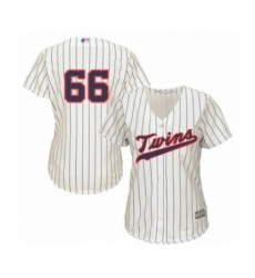Women's Minnesota Twins #66 Jorge Alcala Authentic Cream Alternate Cool Base Baseball Player Jersey
