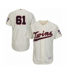 Men's Minnesota Twins #61 Cody Stashak Authentic Cream Alternate Flex Base Authentic Collection Baseball Player Jersey