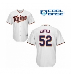 Youth Minnesota Twins #52 Zack Littell Authentic White Home Cool Base Baseball Player Jersey