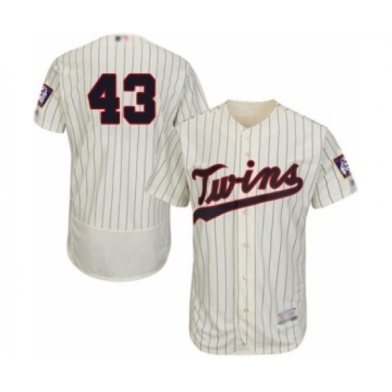 Men's Minnesota Twins #43 Lewis Thorpe Authentic Cream Alternate Flex Base Authentic Collection Baseball Player Jersey Men's Minnesota Twins #43 Lewis Thorpe Authentic Cream Alternate Flex Base Authentic Collection Baseball Player Jersey