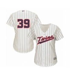 Women's Minnesota Twins #39 Trevor Hildenberger Authentic Cream Alternate Cool Base Baseball Player Jersey