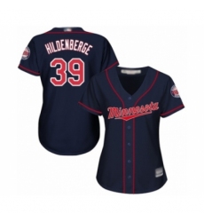 Women's Minnesota Twins #39 Trevor Hildenberger Authentic Navy Blue Alternate Road Cool Base Baseball Player Jersey