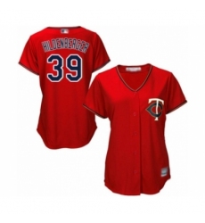 Women's Minnesota Twins #39 Trevor Hildenberger Authentic Scarlet Alternate Cool Base Baseball Player Jersey Women's Minnesota Twins #39 Trevor Hildenberger Authentic Scarlet Alternate Cool Base Baseball Player Jersey