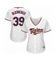 Women's Minnesota Twins #39 Trevor Hildenberger Authentic White Home Cool Base Baseball Player Jersey