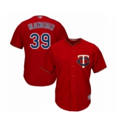 Youth Minnesota Twins #39 Trevor Hildenberger Authentic Scarlet Alternate Cool Base Baseball Player Jersey