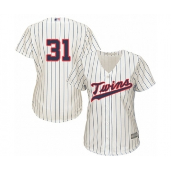 Women's Minnesota Twins #31 Devin Smeltzer Authentic Cream Alternate Cool Base Baseball Player Jersey Women's Minnesota Twins #31 Devin Smeltzer Authentic Cream Alternate Cool Base Baseball Player Jersey
