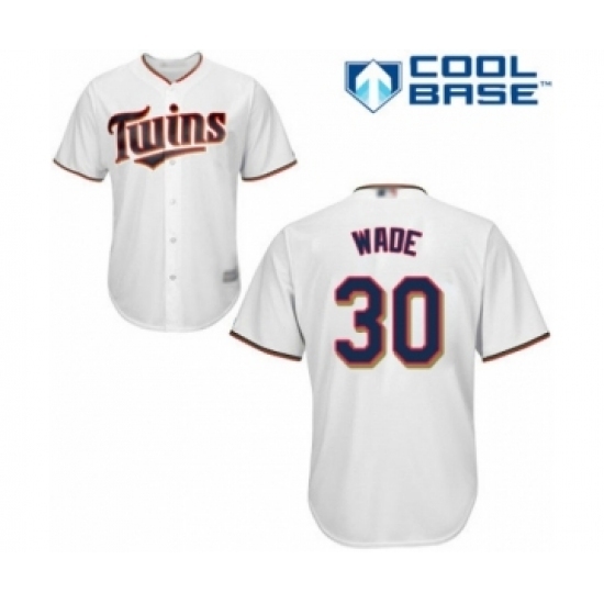 Youth Minnesota Twins #30 LaMonte Wade Authentic White Home Cool Base Baseball Player Jersey Youth Minnesota Twins #30 LaMonte Wade Authentic White Home Cool Base Baseball Player Jersey