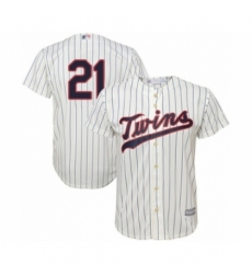Youth Minnesota Twins #21 Tyler Duffey Authentic Cream Alternate Cool Base Baseball Player Jersey