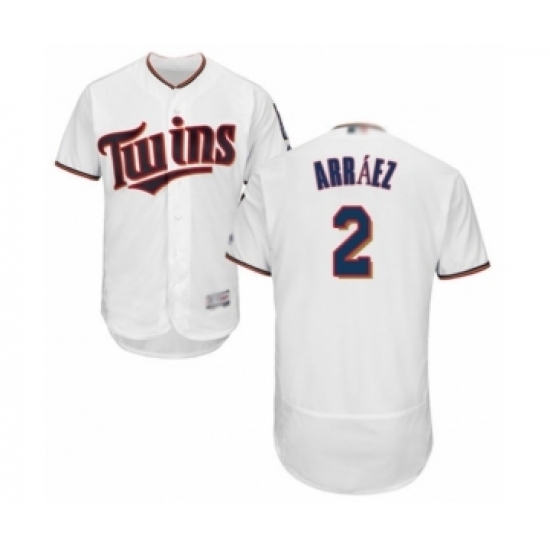 Men's Minnesota Twins #2 Luis Arraez White Home Flex Base Authentic Collection Baseball Player Jersey Men's Minnesota Twins #2 Luis Arraez White Home Flex Base Authentic Collection Baseball Player Jersey