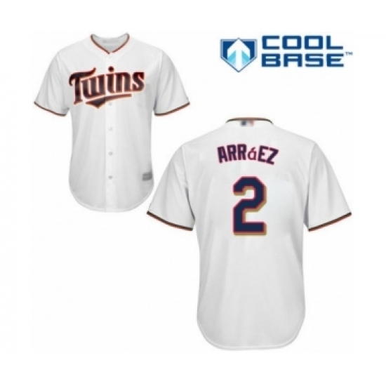 Youth Minnesota Twins #2 Luis Arraez Authentic White Home Cool Base Baseball Player Jersey Youth Minnesota Twins #2 Luis Arraez Authentic White Home Cool Base Baseball Player Jersey