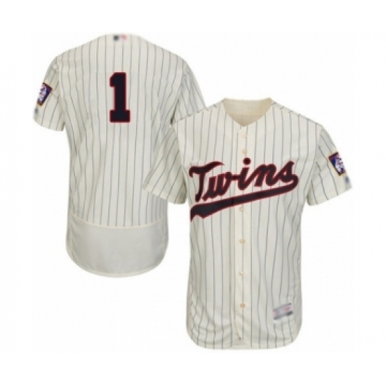 Men's Minnesota Twins #1 Nick Gordon Authentic Cream Alternate Flex Base Authentic Collection Baseball Player Jersey Men's Minnesota Twins #1 Nick Gordon Authentic Cream Alternate Flex Base Authentic Collection Baseball Player Jersey