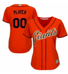 Women's San Francisco Giants Majestic Orange Cool Base Alternate Jersey