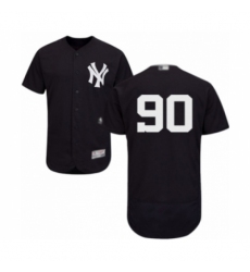 Men's New York Yankees #90 Thairo Estrada Navy Blue Alternate Flex Base Authentic Collection Baseball Player Jersey