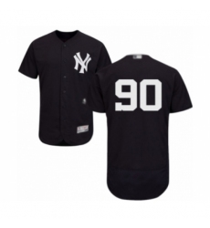Men's New York Yankees #90 Thairo Estrada Navy Blue Alternate Flex Base Authentic Collection Baseball Player Jersey Men's New York Yankees #90 Thairo Estrada Navy Blue Alternate Flex Base Authentic Collection Baseball Player Jersey
