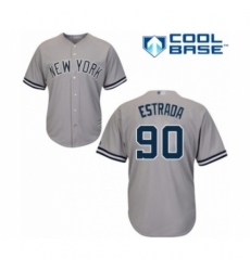 Youth New York Yankees #90 Thairo Estrada Authentic Grey Road Baseball Player Jersey