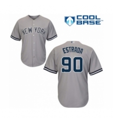 Youth New York Yankees #90 Thairo Estrada Authentic Grey Road Baseball Player Jersey Youth New York Yankees #90 Thairo Estrada Authentic Grey Road Baseball Player Jersey