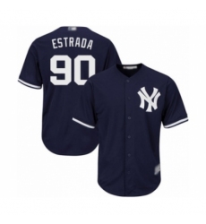 Youth New York Yankees #90 Thairo Estrada Authentic Navy Blue Alternate Baseball Player Jersey Youth New York Yankees #90 Thairo Estrada Authentic Navy Blue Alternate Baseball Player Jersey