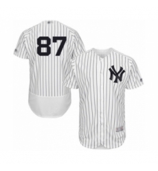 Men's New York Yankees #87 Albert Abreu White Home Flex Base Authentic Collection Baseball Player Jersey Men's New York Yankees #87 Albert Abreu White Home Flex Base Authentic Collection Baseball Player Jersey