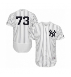 Men's New York Yankees #73 Mike King White Home Flex Base Authentic Collection Baseball Player Jersey Men's New York Yankees #73 Mike King White Home Flex Base Authentic Collection Baseball Player Jersey